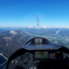 Flugwegposition um 15:10:20: Aufgenommen in der Nähe von Gemeinde Brandenberg, 6234, Österreich in 1922 Meter